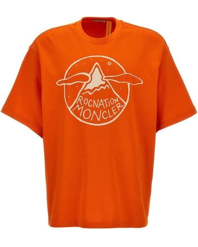Moncler Genius T-Shirt Roc Nation Von Jay-Z - Orange