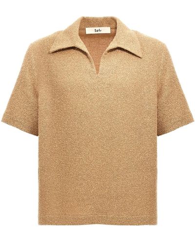 Séfr 'mate' Polo Shirt - Natural