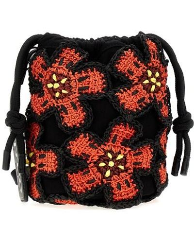 KENZO 'boke Flower' Bucket Bag - Red