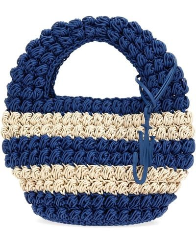 JW Anderson 'popcorn Basket' Handbag - Blue