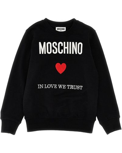 Moschino 'in Love We Trust' Sweatshirt - Black