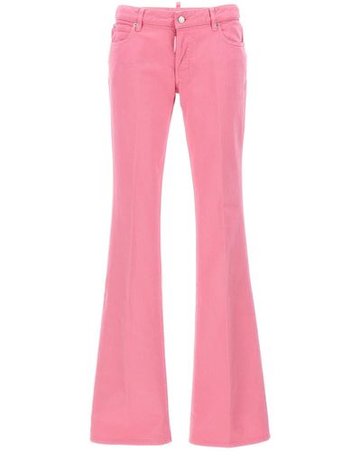 DSquared² 'medium Waist Flare' Jeans - Pink