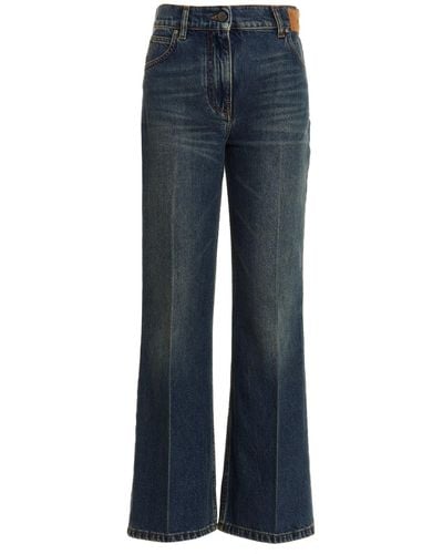 Palm Angels 'star Flared' Jeans - Blue