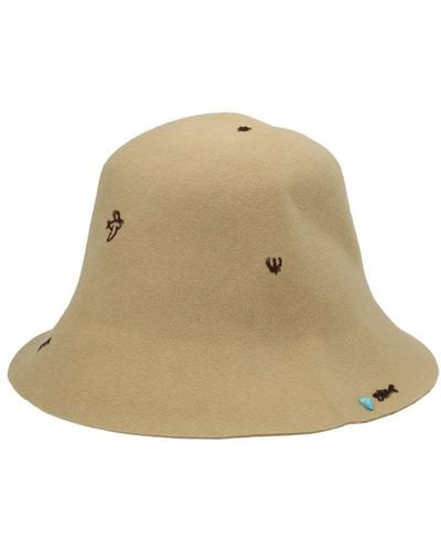 SUPERDUPER 'freya' X Laurent Jorubini Bucket Hat - Natural