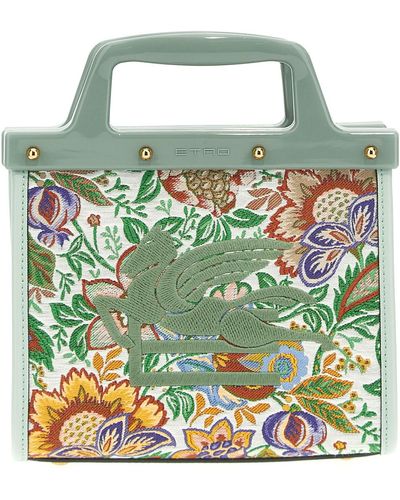 Etro 'love Trotter' Small Shopping Bag - Green
