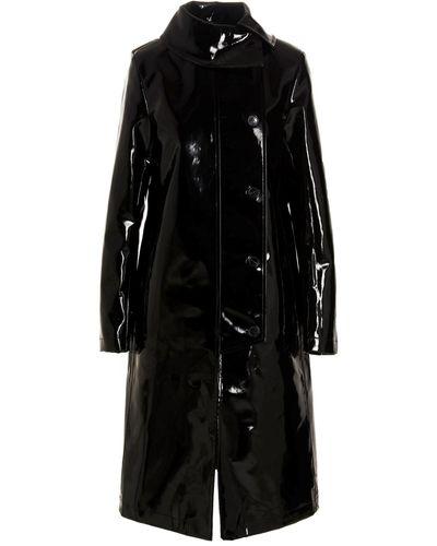 Raf Simons Trenchmantel Aus Vinyl - Schwarz