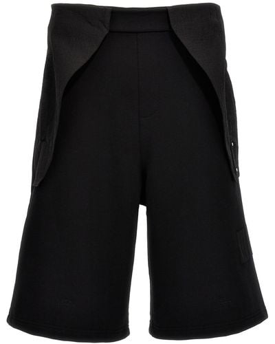 A_COLD_WALL* * 'overlay Cargo' Bermuda Shorts - Black