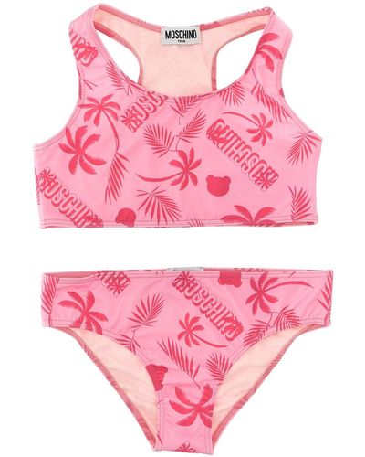 Moschino Bikini Mit All-Over-Druck - Pink