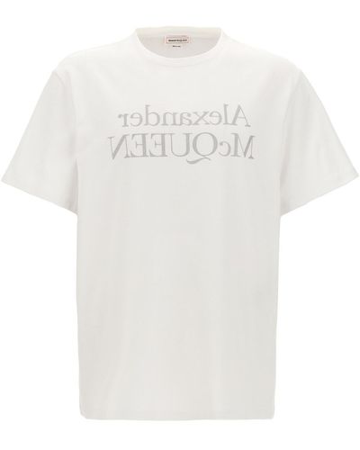 Alexander McQueen T-Shirt Mit Logodruck - Weiß