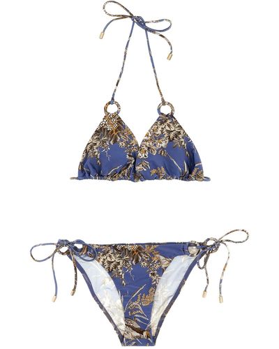 Zimmermann Bikini "Ottie Ring Tie" - Blau