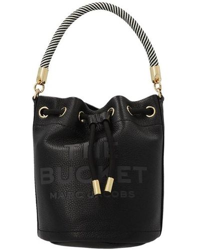 Marc Jacobs 'the Leather Bucket Bag' Bucket Bag - Black