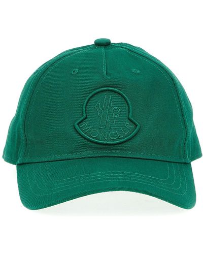 Moncler Kappe Mit Logostickerei - Grün