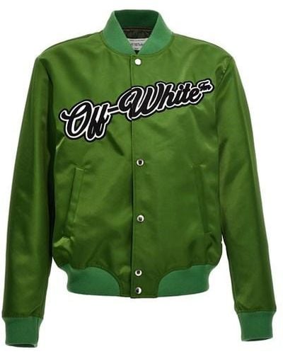 Off-White c/o Virgil Abloh 'willow' Bomber Jacket - Green