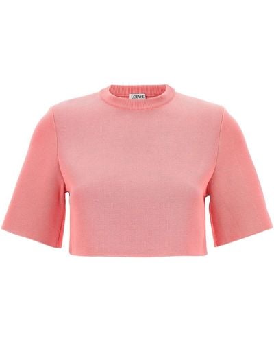 Loewe Cropped-Top "Reproportioned" - Pink