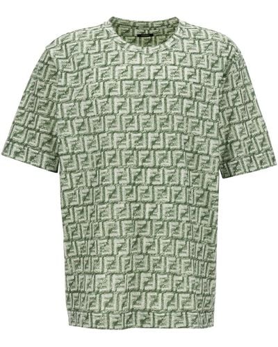 Fendi T-Shirt "Ff" - Grün