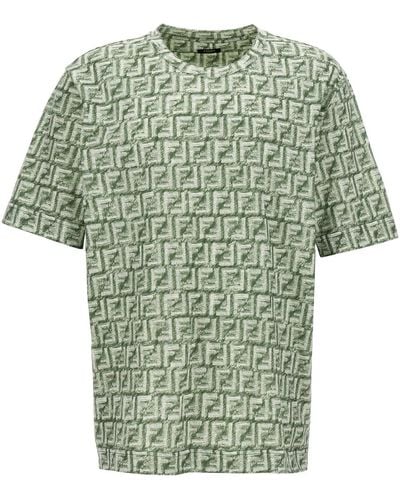 Fendi 'ff' T-shirt - Green