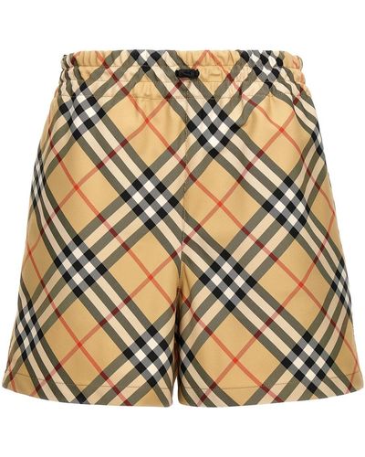 Burberry Check Bermuda Shorts - Metallic