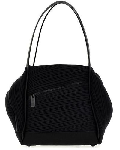 Pleats Please Issey Miyake 'bias Pleats' Handbag - Black