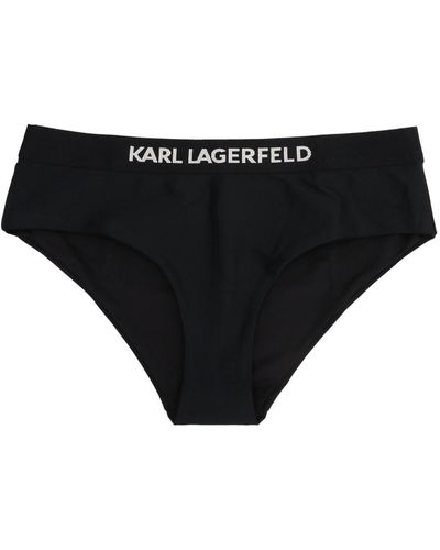 Karl Lagerfeld Bikini-Unterteil 'Karl' Mit Logo - Schwarz