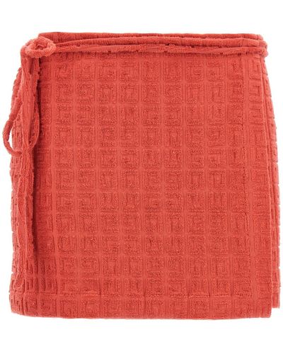 Givenchy Plage Capsule Wrap Skirt - Red