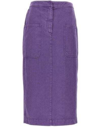 Max Mara 'cardiff' Skirt - Purple
