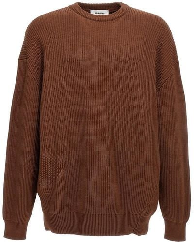 Hed Mayner Pullover 'Twisted' - Braun