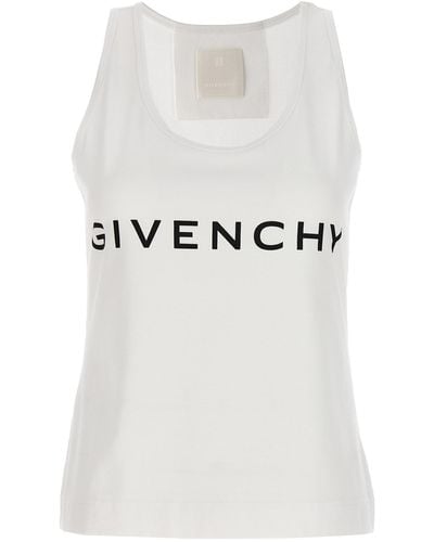 Givenchy Logo Print Tank Top - Grey