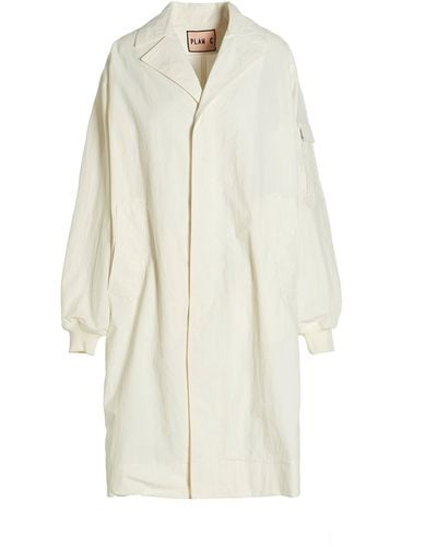 Plan C Technical Nylon Waterproof Jacket - White