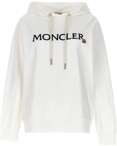 Moncler Logo Hoodie - White