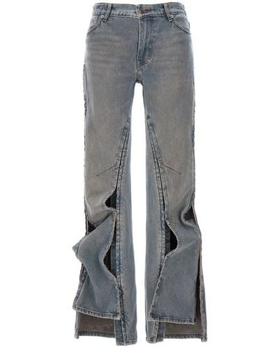 Y. Project 'hook And Eye' Jeans - Gray