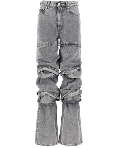 Y. Project 'multi Cuff' Jeans - Grey