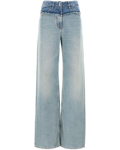 Givenchy Fringed Detail Jeans - Blue