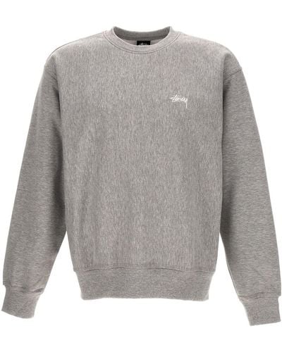 Stussy Stock Logo Sweatshirt - Grey