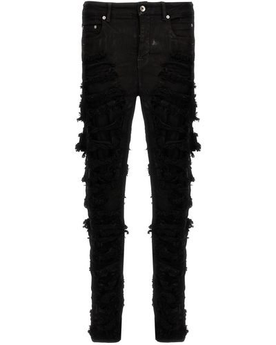 Rick Owens DRKSHDW Jeans "Detroit Cut" - Schwarz