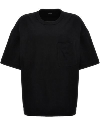 Lemaire Pocket-T-Shirt - Schwarz