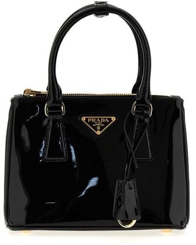 Prada 'galleria' Mini Handbag - Black