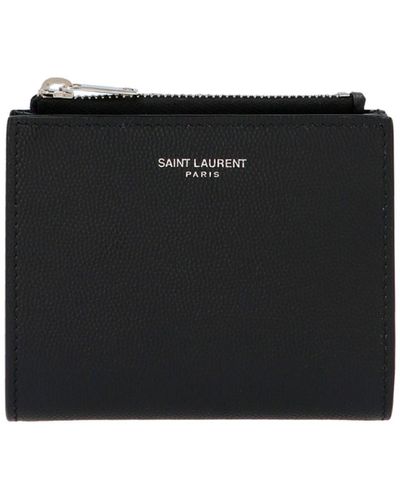 Saint Laurent Logo Card Holder - Black