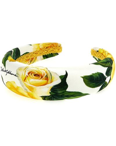 Dolce & Gabbana Stirnband "Rose Gialle" - Gelb