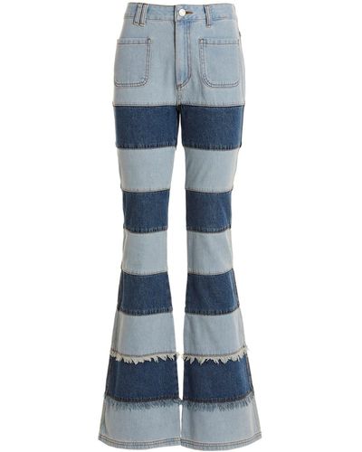 ANDERSSON BELL Patchwork-Jeans - Blau
