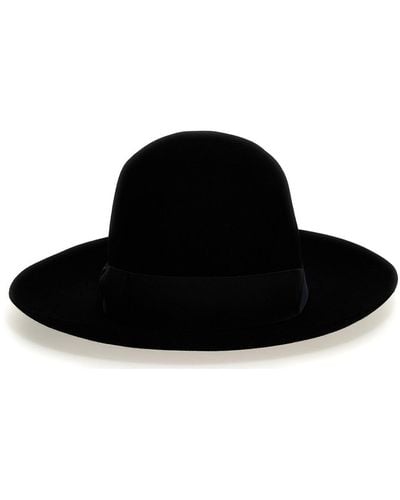 Borsalino 'q.s. Folar Liscio' Hat - Black