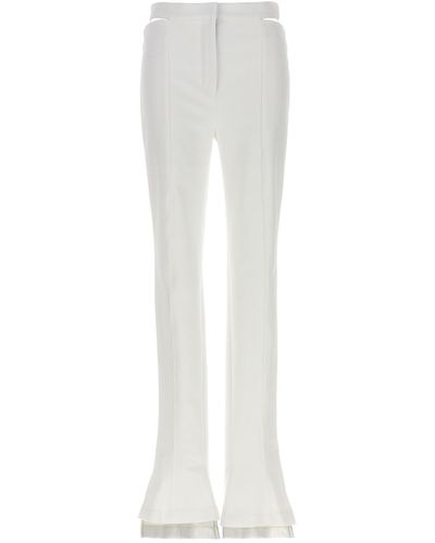 Mugler Cut-out Trousers - White