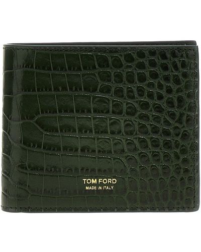 Tom Ford 'bi Fold' Wallet - Green