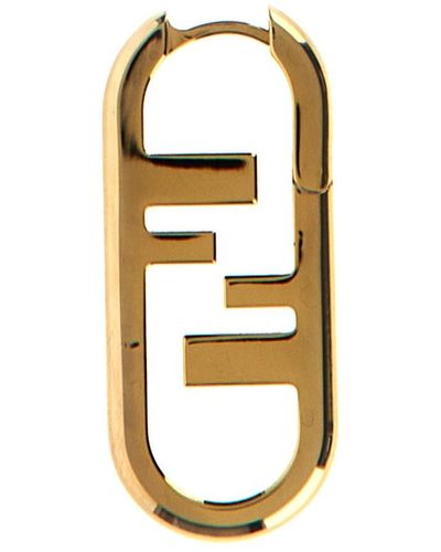 Fendi 'o'lock' Single Earrings - Metallic