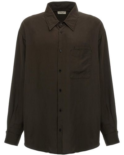Lemaire 'double Pocket' Shirt - Black
