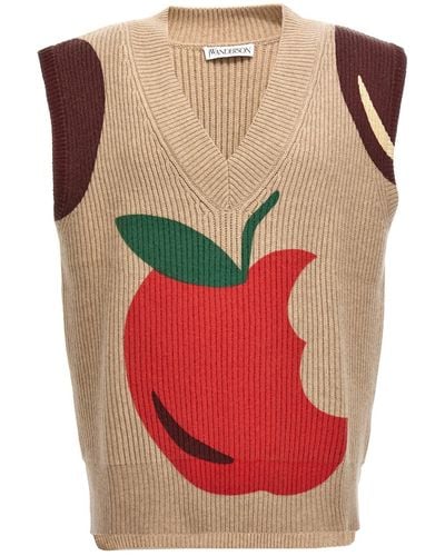 JW Anderson Weste "The Apple Collection" - Rot