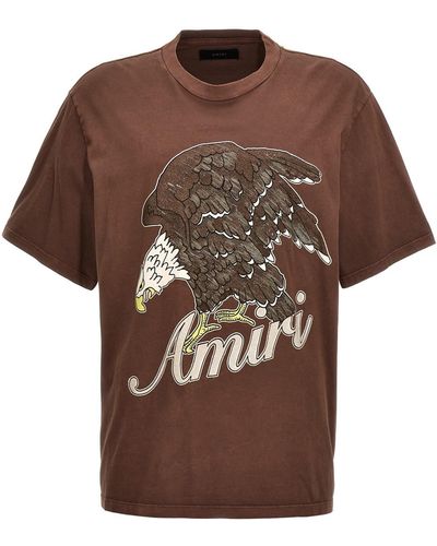 Amiri T-Shirt " Eagle" - Braun
