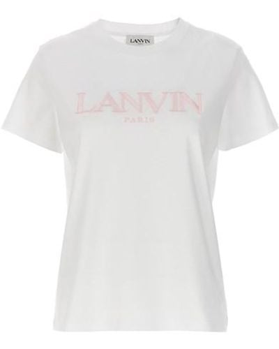 Lanvin T-shirt ricamo logo - Bianco