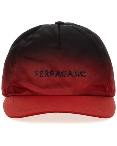 Ferragamo Lettering Logo Cap - Red
