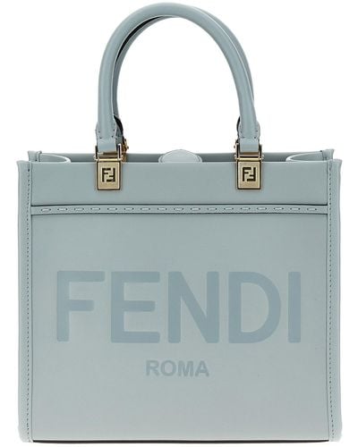Fendi 'sunshine Small' Shopping Bag - Blue