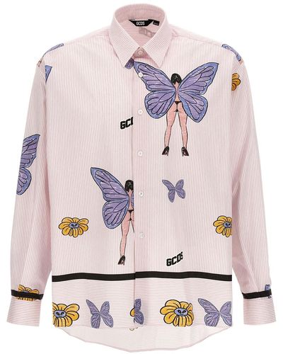 Gcds Hemd "Butterfly" - Pink